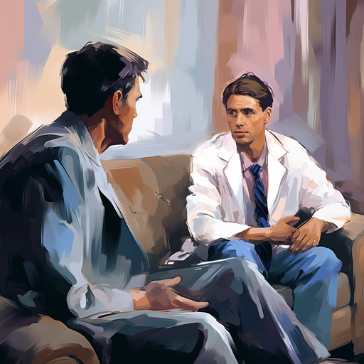 תמונה של רופא מקשיב בתשומת לב לחששות של מטופל במהלך פגישת ייעוץ