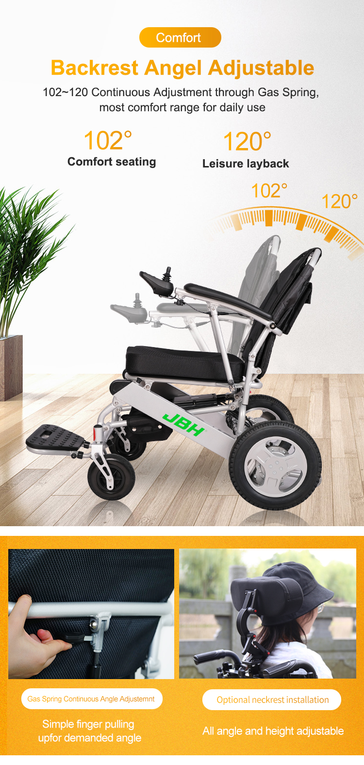 1. תמונה המציגה את העיצוב המלוטש של כיסא גלגלים חשמלי דגם D26