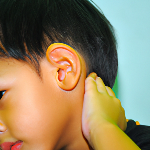 תמונה של ילד המראה סימנים של אי נוחות המעידים על דלקת אוזניים